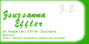 zsuzsanna effler business card